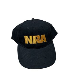 ⚫️NRA: Men’s one size, black logo baseball cap, NWOT, w/velcro strap⚫️